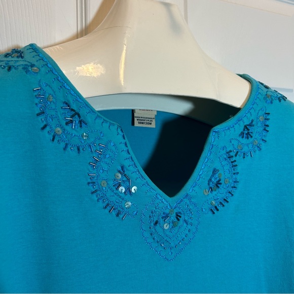 Faded Glory Three Quarter Sleeve Top - Picture 3 of 7